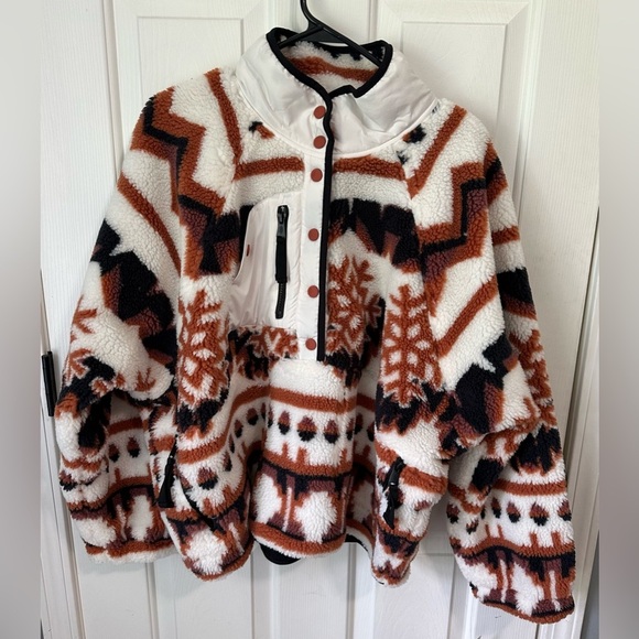 NWT Free People Movement Rocky Ridge Pullover in Snowflake. Size Large. - Picture 6 of 13